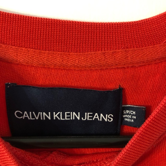 Calvin Klein red logo pullover sweater - Picture 3 of 4